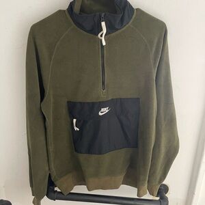 Nike Dark Green Fleece Pullover